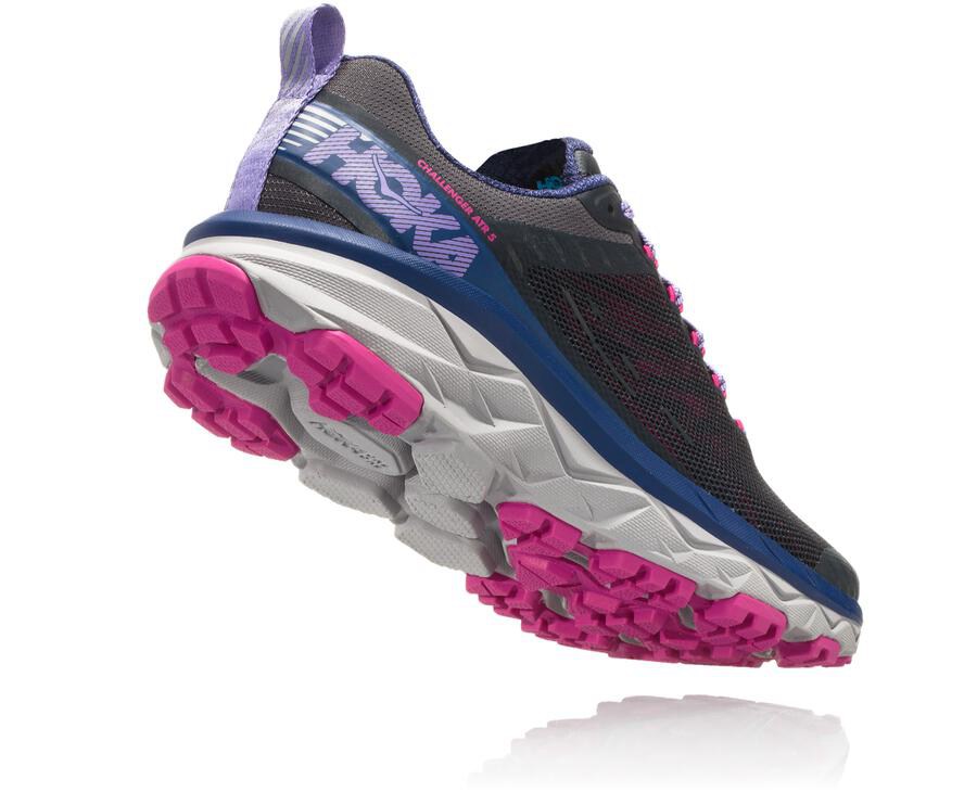 Hoka Australia One One Challenger ATR 5 - Womens Trail Shoes Black - BLHJD-1485